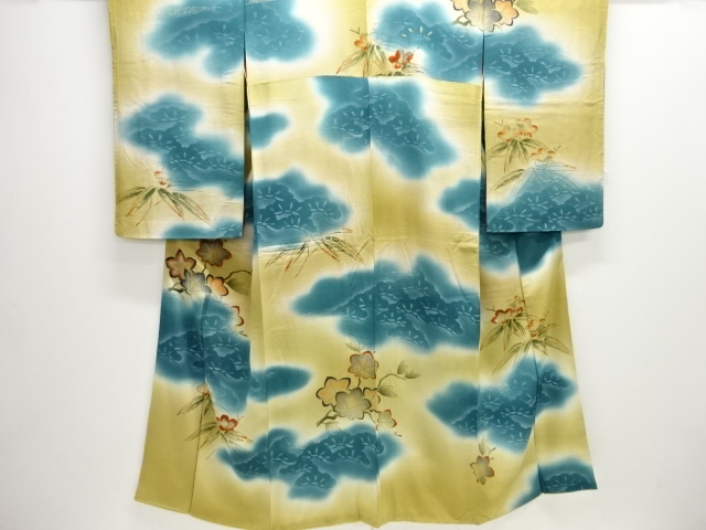 JAPANESE KIMONO / ANTIQUE KIMONO / TAISHO ROMAN STYLE / KINSHA / EMBROIDERY / MAPLE